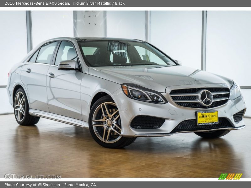 Iridium Silver Metallic / Black 2016 Mercedes-Benz E 400 Sedan