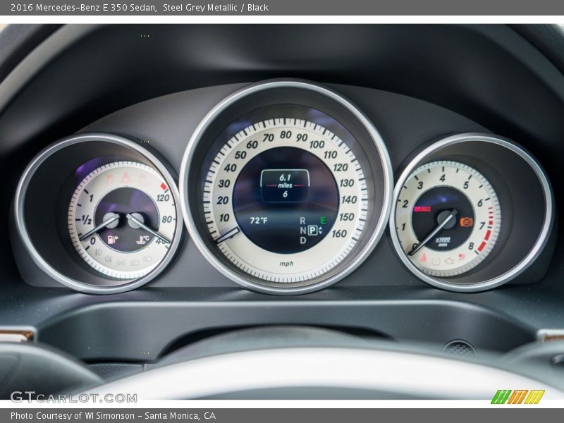 Steel Grey Metallic / Black 2016 Mercedes-Benz E 350 Sedan