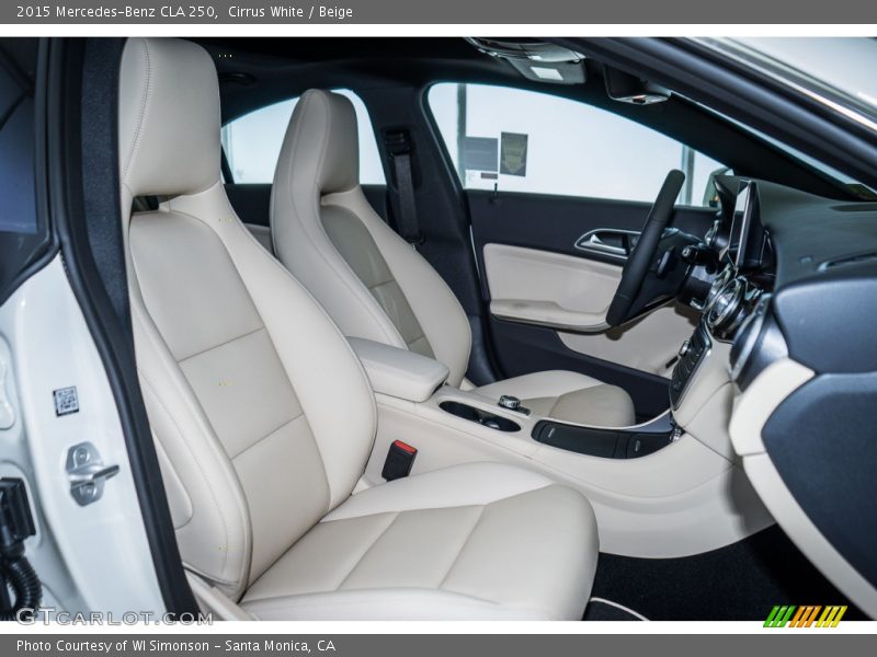 Cirrus White / Beige 2015 Mercedes-Benz CLA 250