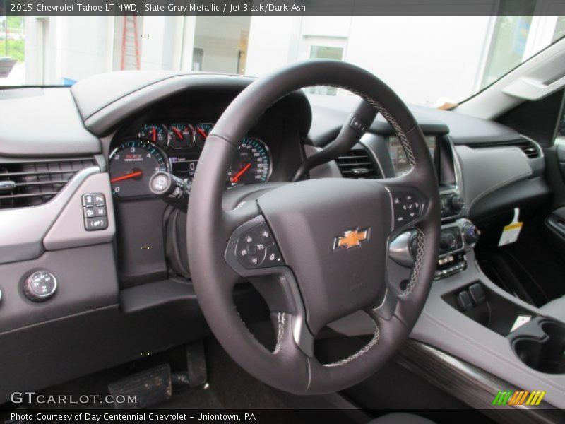 Slate Gray Metallic / Jet Black/Dark Ash 2015 Chevrolet Tahoe LT 4WD