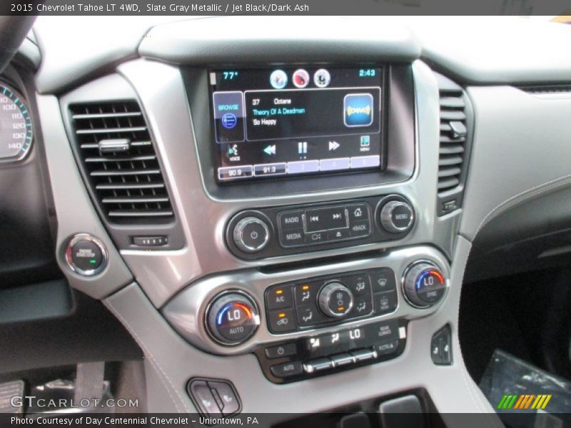Slate Gray Metallic / Jet Black/Dark Ash 2015 Chevrolet Tahoe LT 4WD