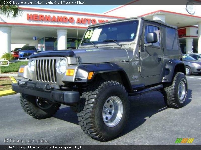 Light Khaki Metallic / Khaki 2005 Jeep Wrangler X 4x4