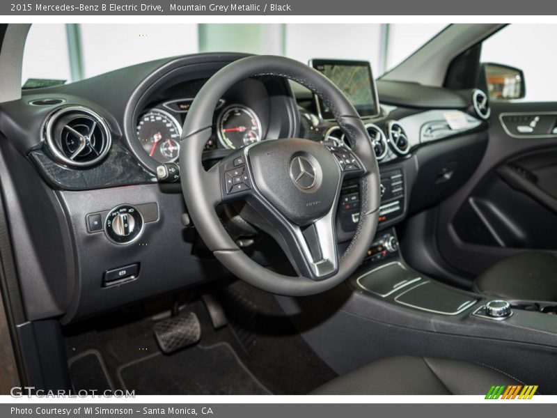 Mountain Grey Metallic / Black 2015 Mercedes-Benz B Electric Drive