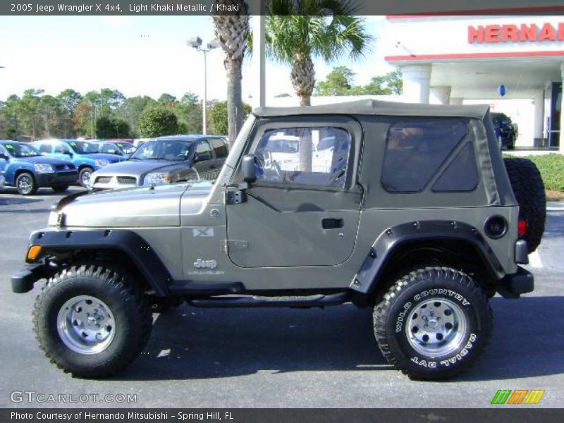Light Khaki Metallic / Khaki 2005 Jeep Wrangler X 4x4