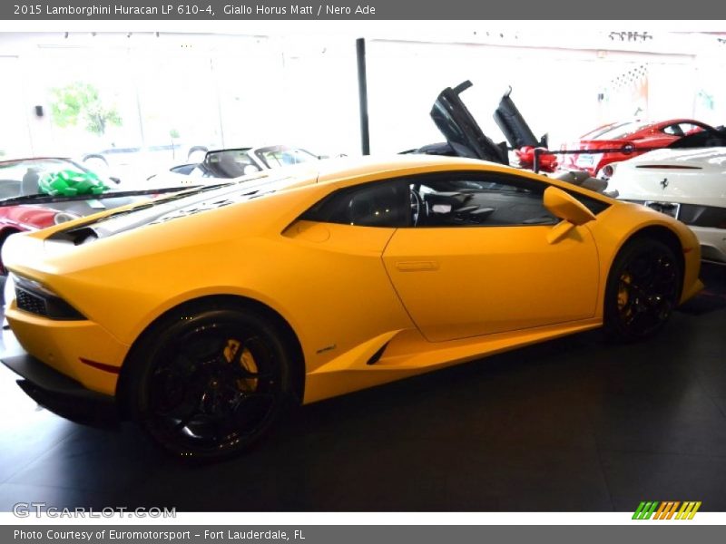 Giallo Horus Matt / Nero Ade 2015 Lamborghini Huracan LP 610-4