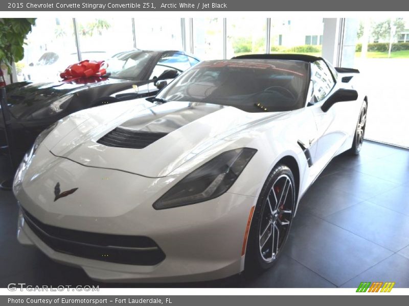 Arctic White / Jet Black 2015 Chevrolet Corvette Stingray Convertible Z51