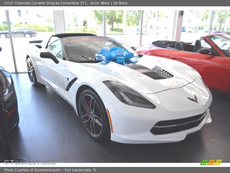 Arctic White / Jet Black 2015 Chevrolet Corvette Stingray Convertible Z51
