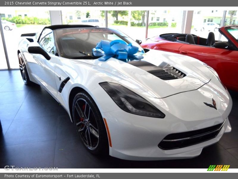 Arctic White / Jet Black 2015 Chevrolet Corvette Stingray Convertible Z51