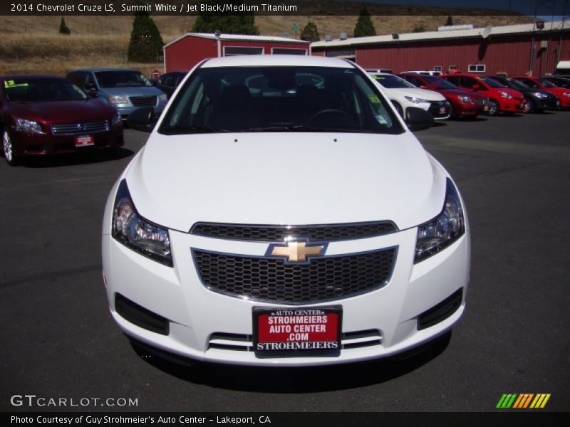 Summit White / Jet Black/Medium Titanium 2014 Chevrolet Cruze LS