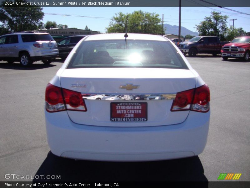 Summit White / Jet Black/Medium Titanium 2014 Chevrolet Cruze LS