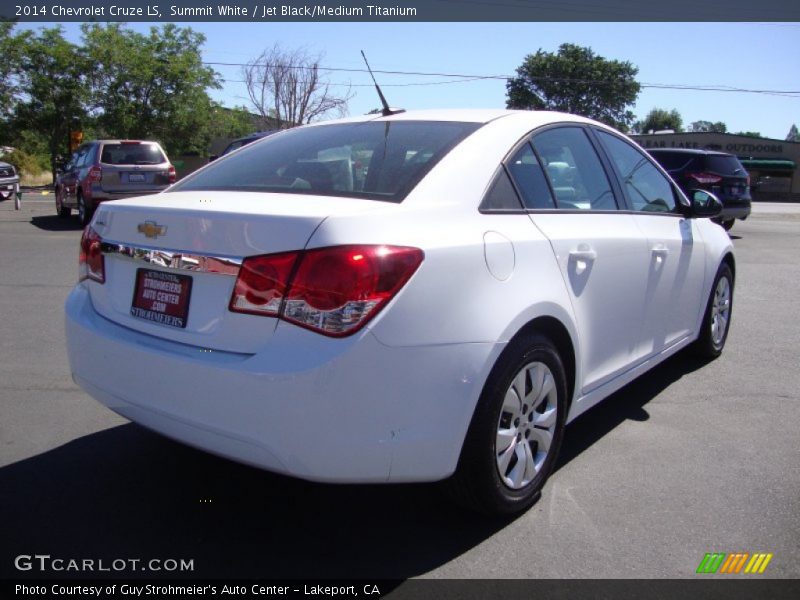 Summit White / Jet Black/Medium Titanium 2014 Chevrolet Cruze LS