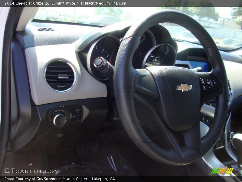 Summit White / Jet Black/Medium Titanium 2014 Chevrolet Cruze LS