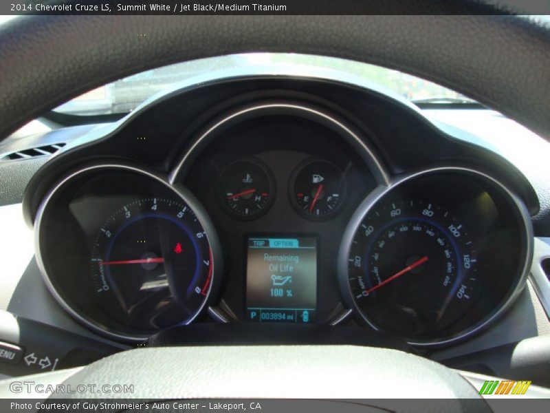 Summit White / Jet Black/Medium Titanium 2014 Chevrolet Cruze LS