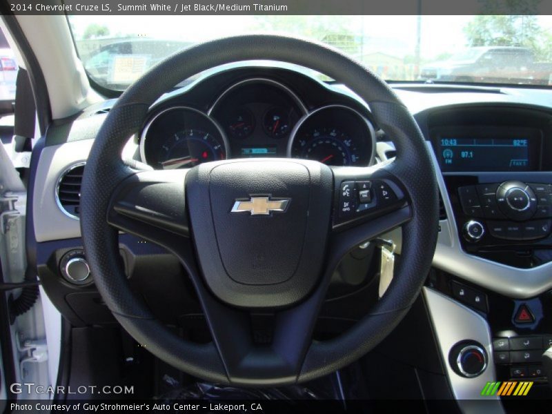 Summit White / Jet Black/Medium Titanium 2014 Chevrolet Cruze LS