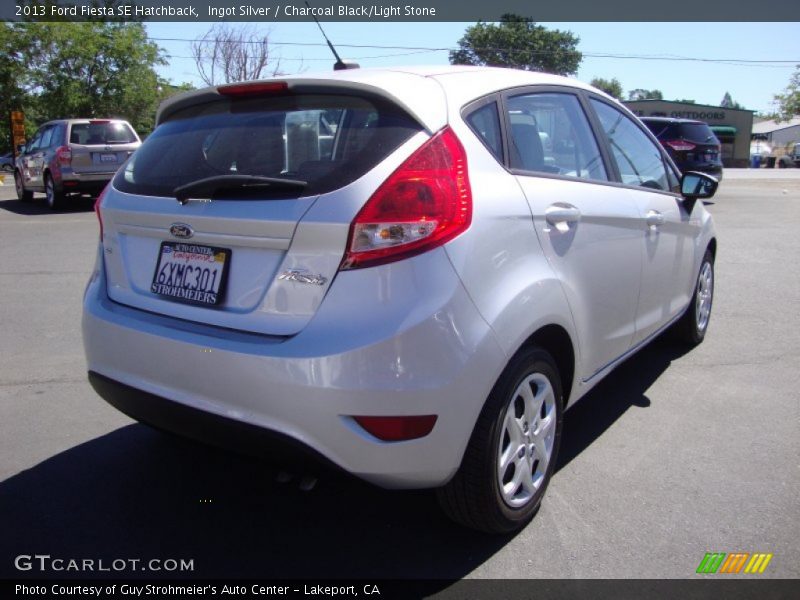 Ingot Silver / Charcoal Black/Light Stone 2013 Ford Fiesta SE Hatchback