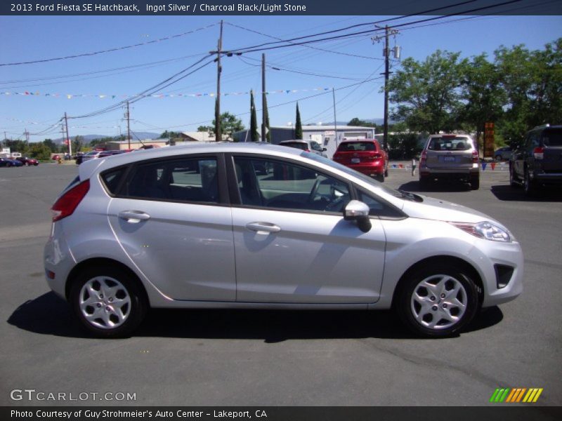 Ingot Silver / Charcoal Black/Light Stone 2013 Ford Fiesta SE Hatchback