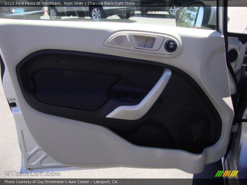 Ingot Silver / Charcoal Black/Light Stone 2013 Ford Fiesta SE Hatchback