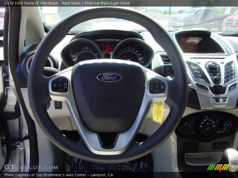 Ingot Silver / Charcoal Black/Light Stone 2013 Ford Fiesta SE Hatchback