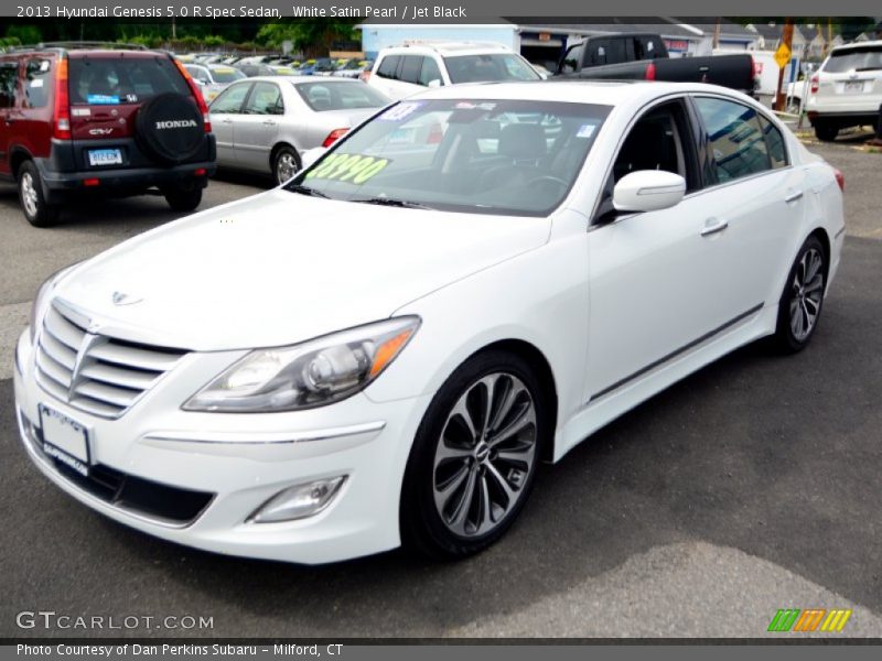 White Satin Pearl / Jet Black 2013 Hyundai Genesis 5.0 R Spec Sedan