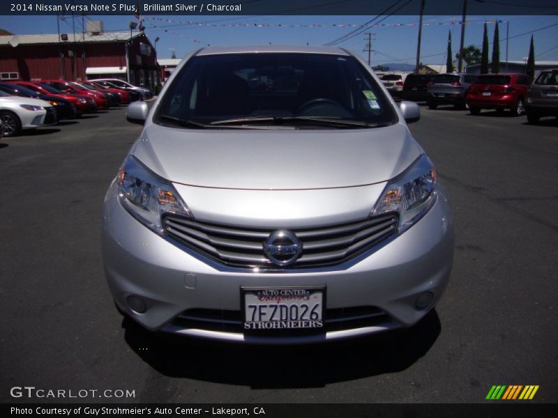 Brilliant Silver / Charcoal 2014 Nissan Versa Note S Plus