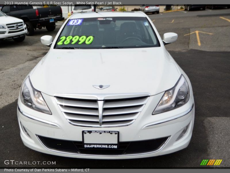 White Satin Pearl / Jet Black 2013 Hyundai Genesis 5.0 R Spec Sedan