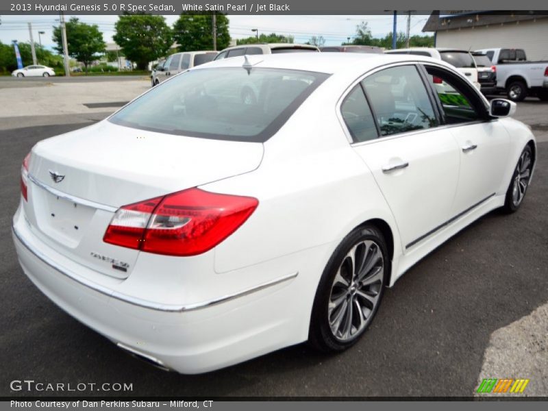 White Satin Pearl / Jet Black 2013 Hyundai Genesis 5.0 R Spec Sedan