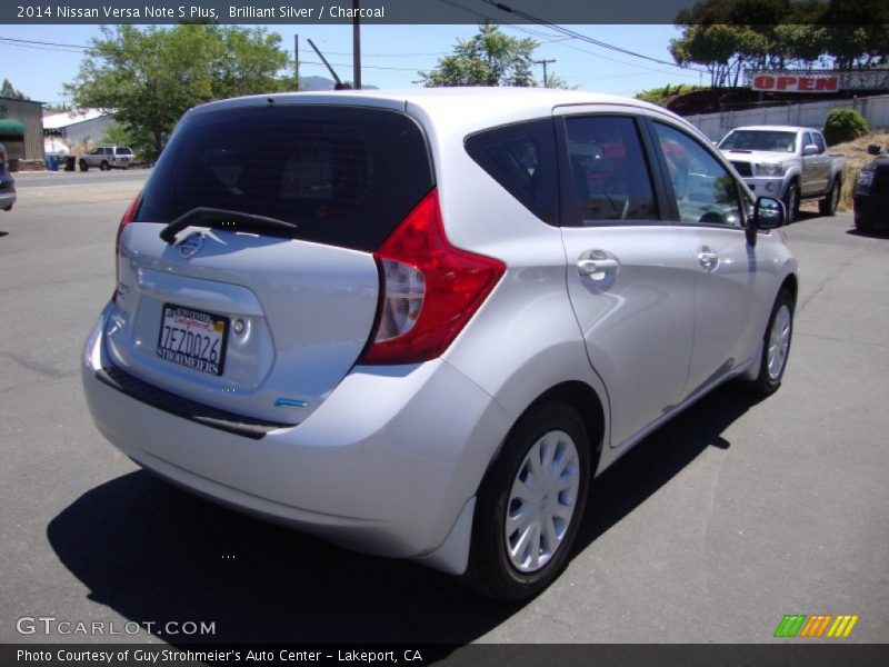 Brilliant Silver / Charcoal 2014 Nissan Versa Note S Plus