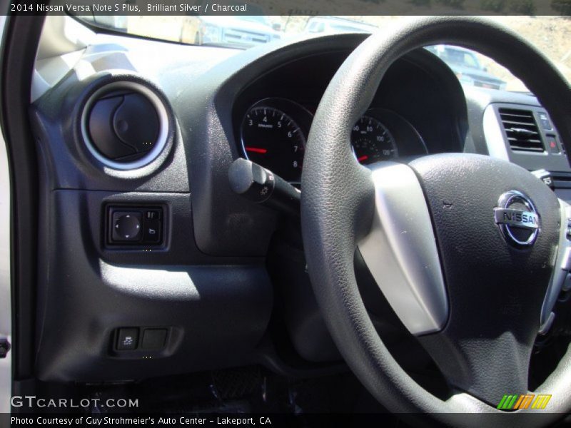 Brilliant Silver / Charcoal 2014 Nissan Versa Note S Plus