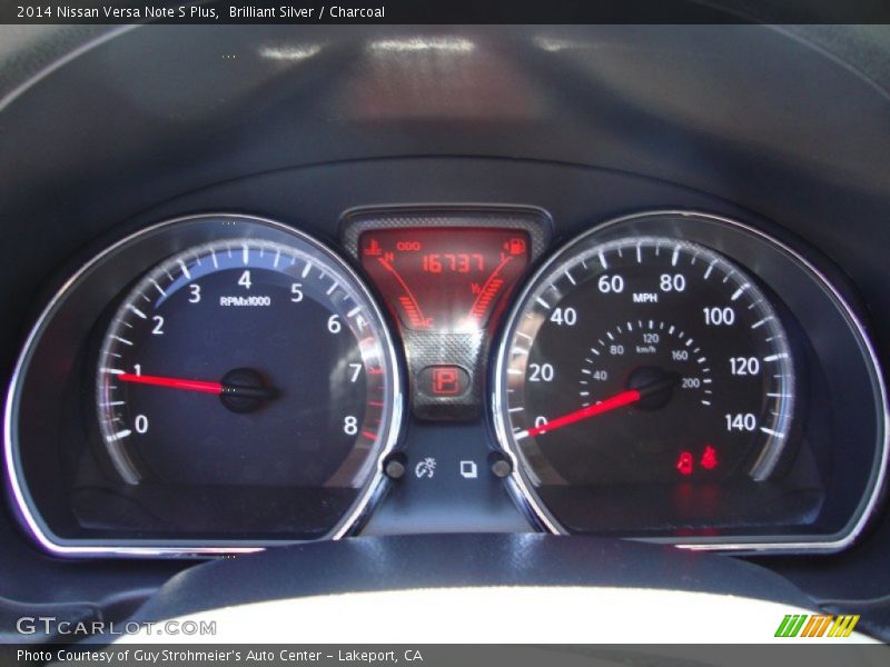 Brilliant Silver / Charcoal 2014 Nissan Versa Note S Plus