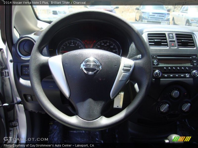 Brilliant Silver / Charcoal 2014 Nissan Versa Note S Plus