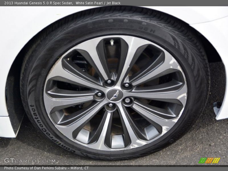 White Satin Pearl / Jet Black 2013 Hyundai Genesis 5.0 R Spec Sedan