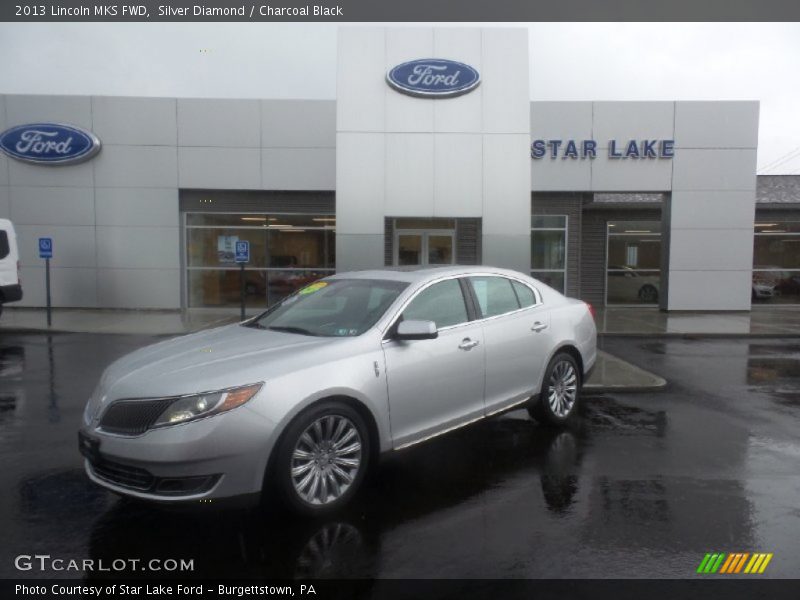 Silver Diamond / Charcoal Black 2013 Lincoln MKS FWD