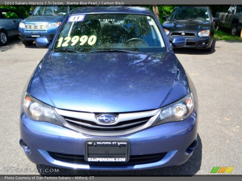 Marine Blue Pearl / Carbon Black 2011 Subaru Impreza 2.5i Sedan