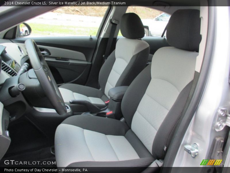 Silver Ice Metallic / Jet Black/Medium Titanium 2014 Chevrolet Cruze LS