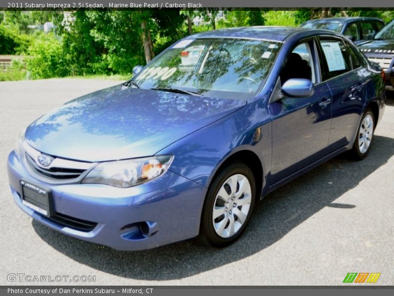 Marine Blue Pearl / Carbon Black 2011 Subaru Impreza 2.5i Sedan