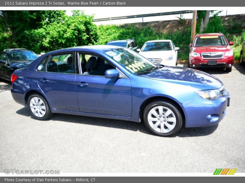Marine Blue Pearl / Carbon Black 2011 Subaru Impreza 2.5i Sedan