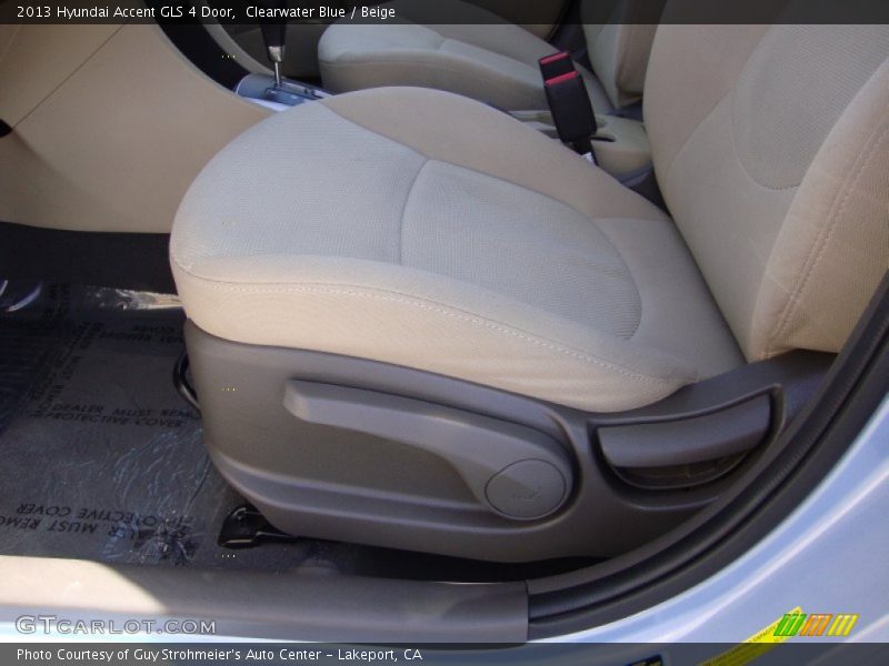 Clearwater Blue / Beige 2013 Hyundai Accent GLS 4 Door