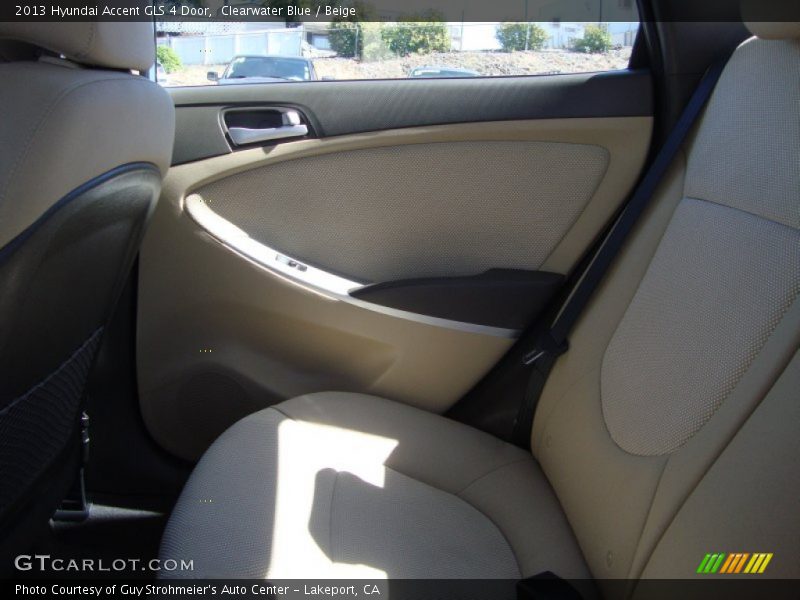 Clearwater Blue / Beige 2013 Hyundai Accent GLS 4 Door