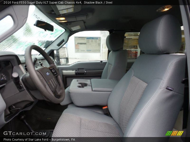 Front Seat of 2016 F550 Super Duty XLT Super Cab Chassis 4x4