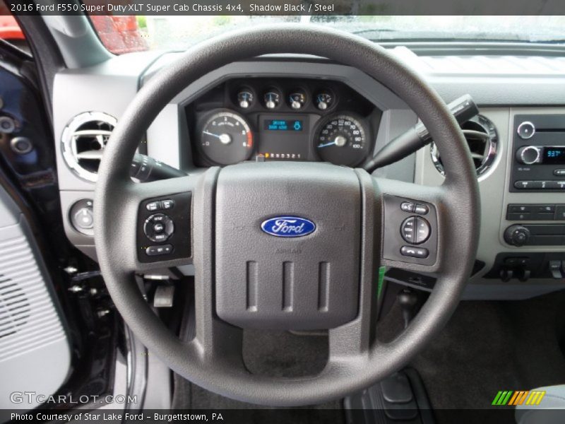 2016 F550 Super Duty XLT Super Cab Chassis 4x4 Steering Wheel