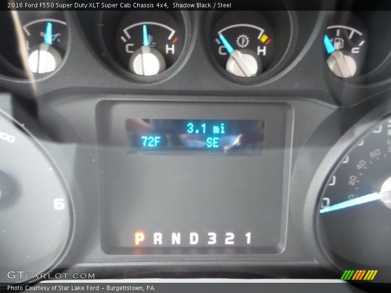 Shadow Black / Steel 2016 Ford F550 Super Duty XLT Super Cab Chassis 4x4