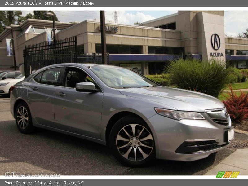 Slate Silver Metallic / Ebony 2015 Acura TLX 2.4