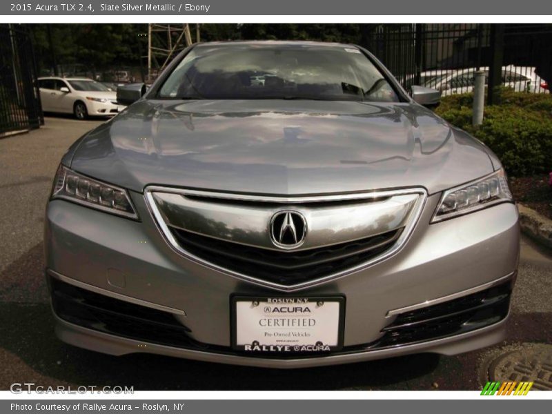 Slate Silver Metallic / Ebony 2015 Acura TLX 2.4
