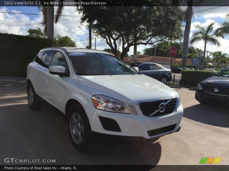 Ice White / Sandstone Beige/Espresso 2012 Volvo XC60 3.2