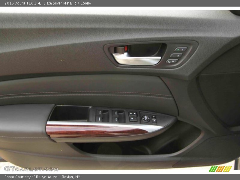 Slate Silver Metallic / Ebony 2015 Acura TLX 2.4