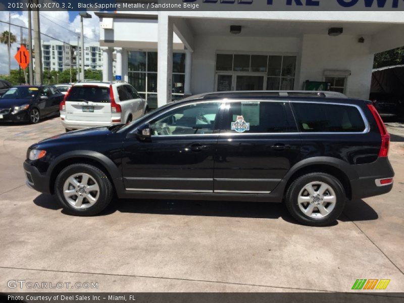 Black Sapphire Metallic / Sandstone Beige 2012 Volvo XC70 3.2