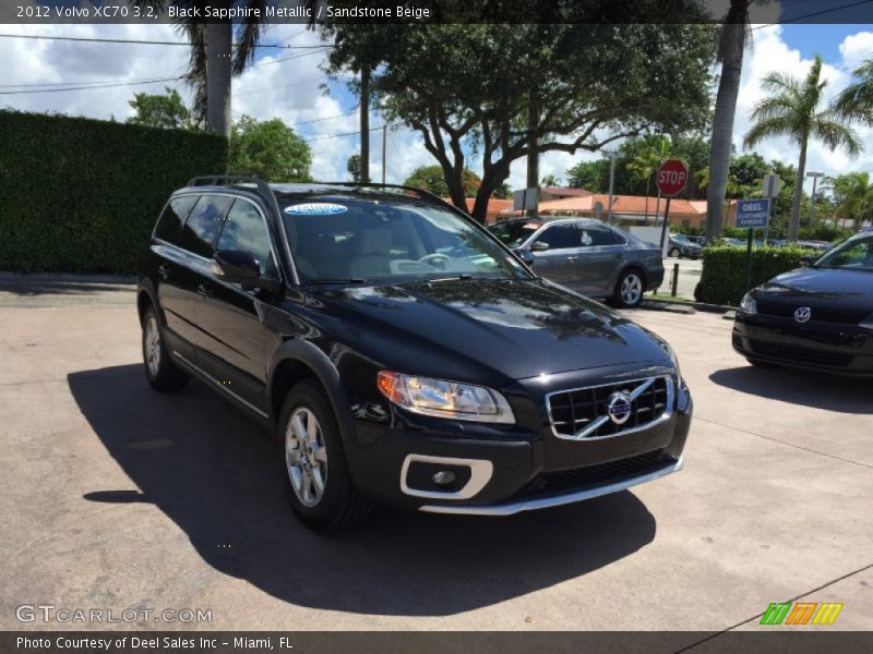Black Sapphire Metallic / Sandstone Beige 2012 Volvo XC70 3.2
