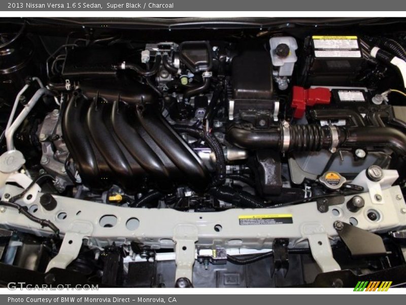 Super Black / Charcoal 2013 Nissan Versa 1.6 S Sedan
