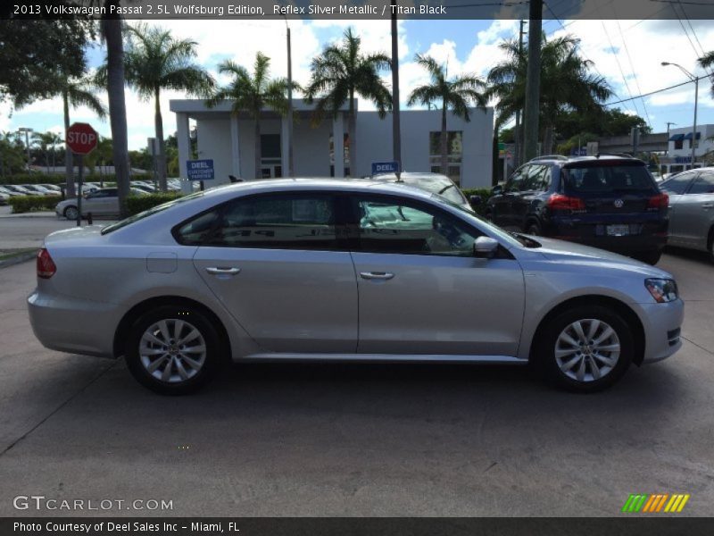 Reflex Silver Metallic / Titan Black 2013 Volkswagen Passat 2.5L Wolfsburg Edition