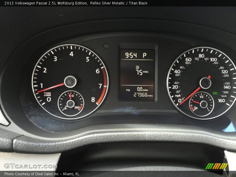 Reflex Silver Metallic / Titan Black 2013 Volkswagen Passat 2.5L Wolfsburg Edition